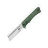 Coltello pieghevole lama Damasco manico verde oliva