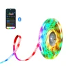 Striscia LED RGB con controllo Bluetooth da smartphone, app mobile per luci colorate, luminosità regolabile