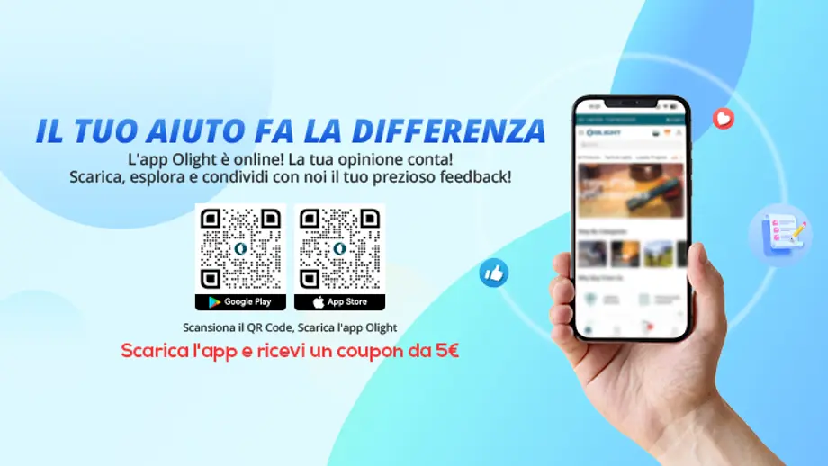 Scarica l'app Olight Shopping, puoi fare cose più incredibili!