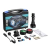 Olight Warrior X Turbo Kit: torcia tattica, custodia, filtri colorati, interruttore remoto e accessori per luce a lunga distanza.