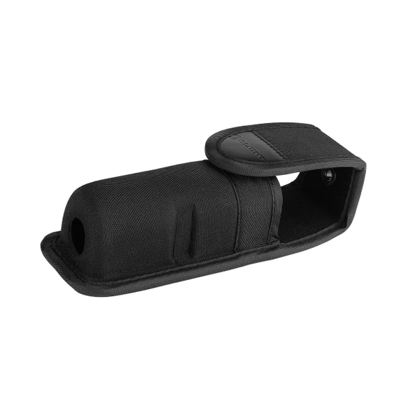 Custodia per torcia tattica Olight in nylon nero con chiusura in velcro e logo