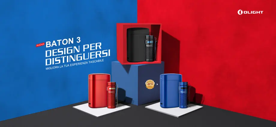 Olight Baton 3- Design Per Distinguersi