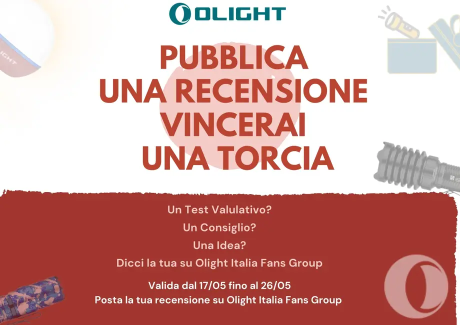 Pubblica una recensione, vincerai una torcia!