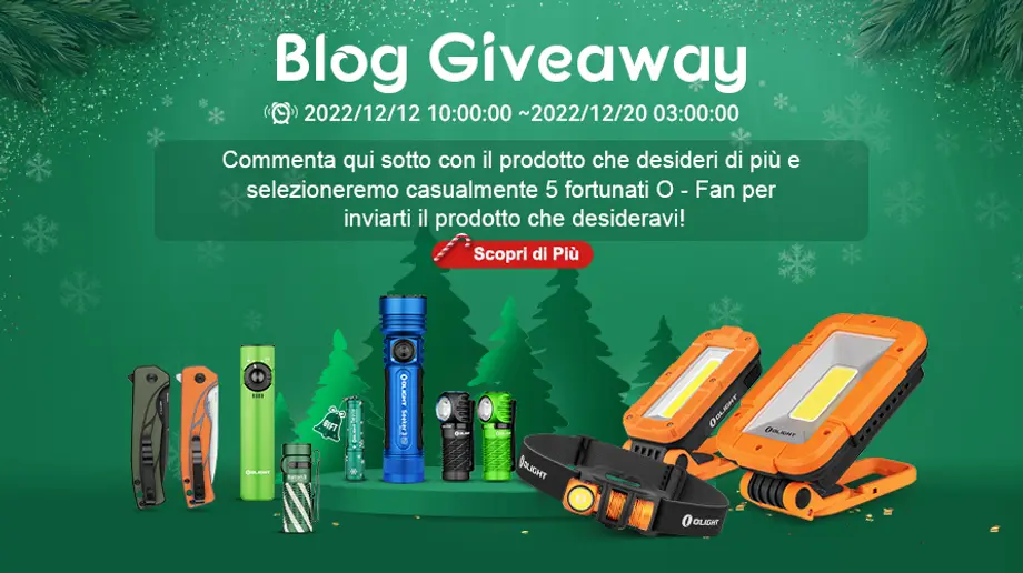 Saldi di Natale Olight, guarda quali regali di Natale riceverai! [Giveaway!]