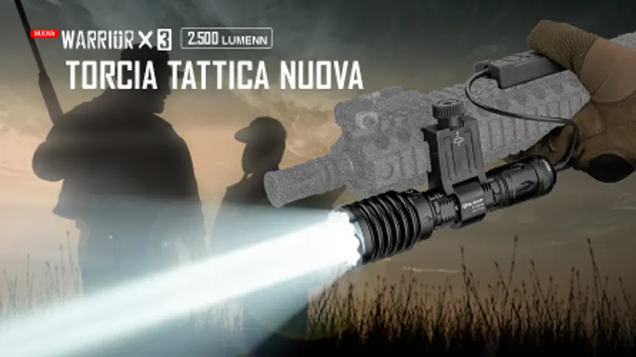 Warrior X 3 una torcia tattica progettata per te!