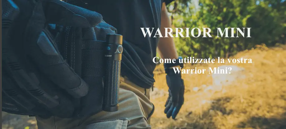 UN NUOVO CONCORSO DI WARRIOR MINI