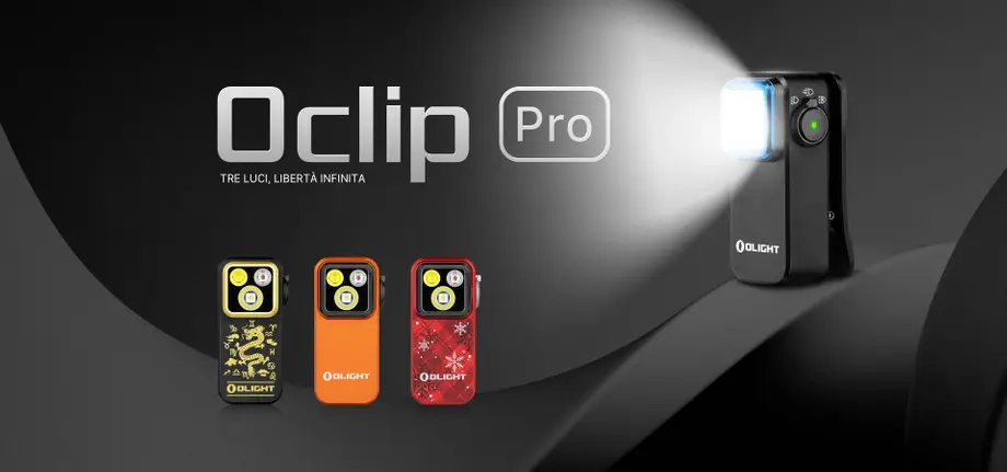 Oclip Pro: la torcia a clip 3 in 1 definitiva per lavoro, attività all'aperto ed EDC