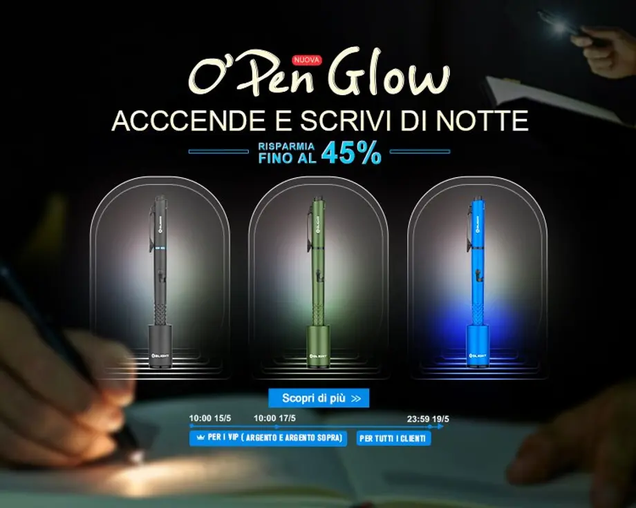 Olight O'Pen Glow: Penna ricaricabile 4 in 1, in cosa si differenzia da O'Pen Pro.