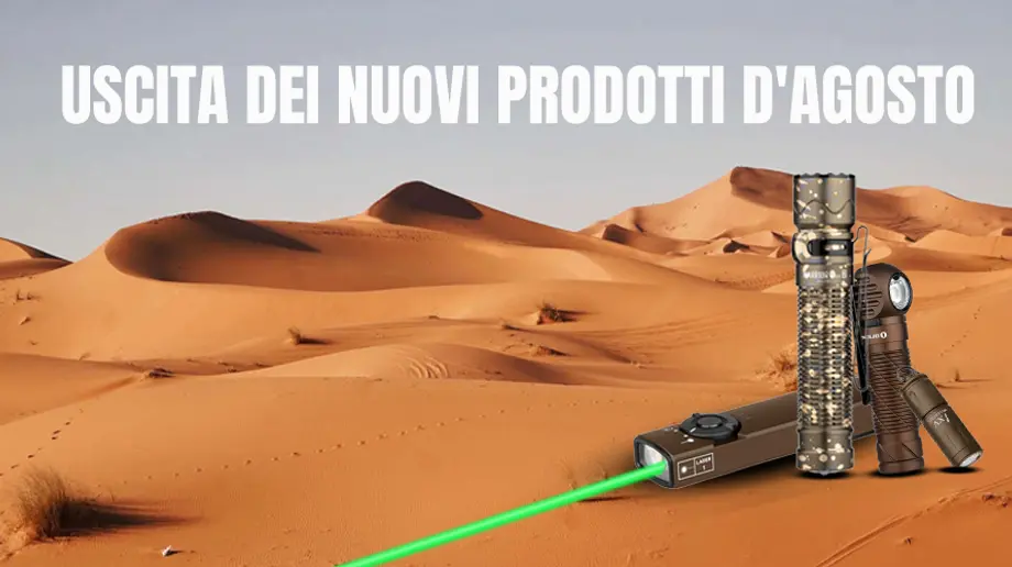 Uscita dei Nuovi Prodotti d'Agosto