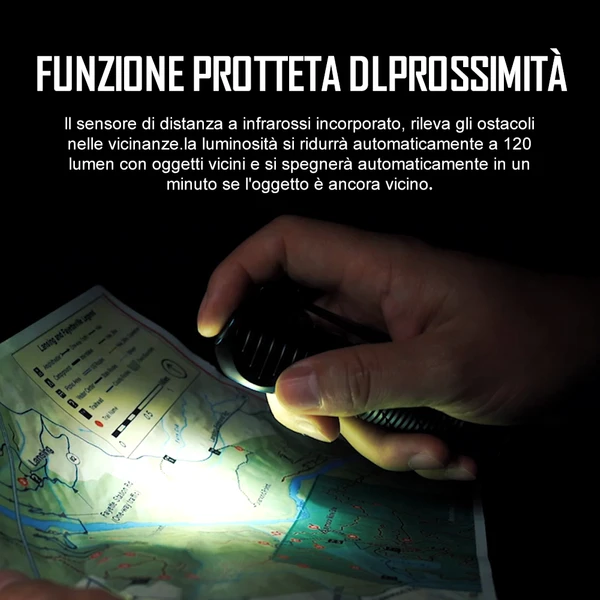 Lampada Frontale OLIGHT ARRAY2 PRO 1500 Lumen - Torcia Da Testa Con Sensore Movimento Per Corsa E Campeggio - Foto 5