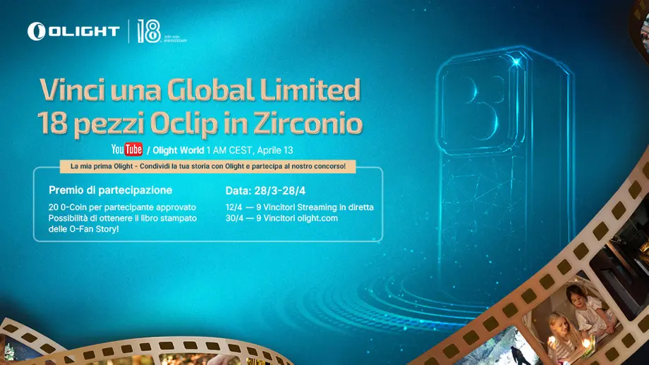 Olight compie 18 anni!!! - Ogni raggio racconta una storia: la tua esperienza Olight, la tua voce