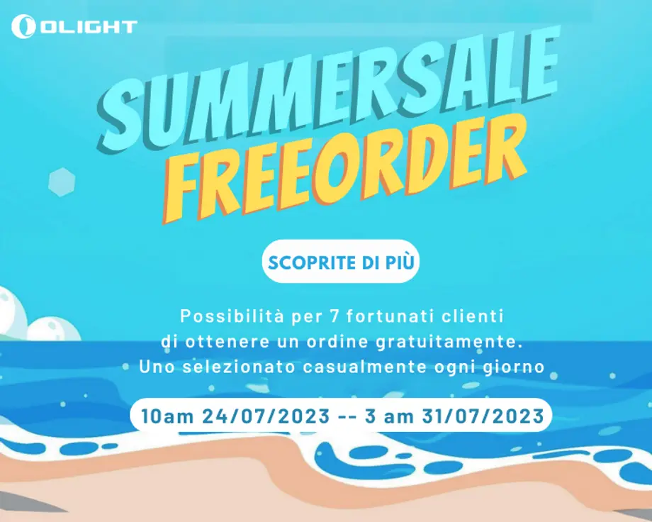 Olight Free Order |Raccolta di Giveaway -Facebook Instagram Newsletter 