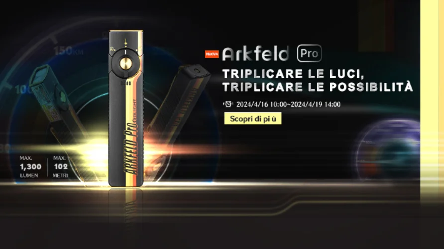 Il fondamentale strumento di illuminazione EDC 3 in 1: Arkfeld Pro.