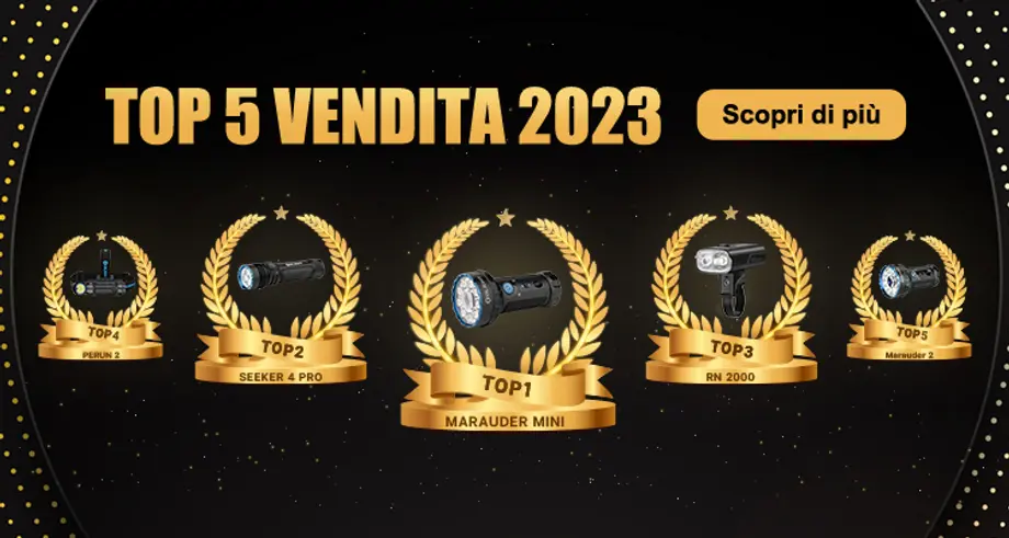 Scopri le nostre 5 nuove torce più favorite dagli utenti dell'ultimo anno