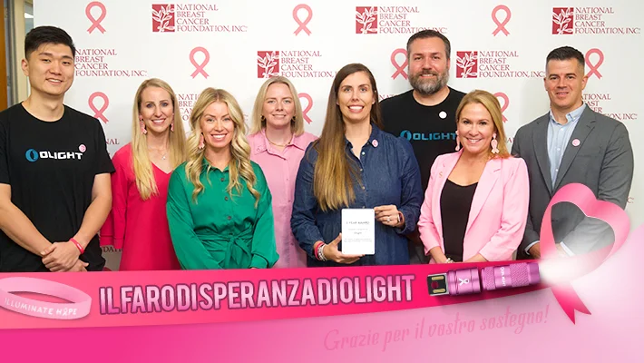Il faro di speranza di Olight: illuminare la consapevolezza del cancro al seno con partner globali