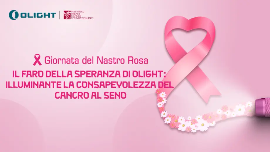 Il faro della speranza di Olight: illuminante la consapevolezza del cancro al seno